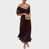 Lora Vestido Largo Con Escote En V