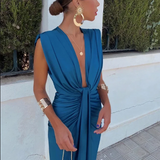 Moriah - Vestido Maxi Plisado Elegante