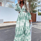 Vestido Maxi con Escote en V Amélie