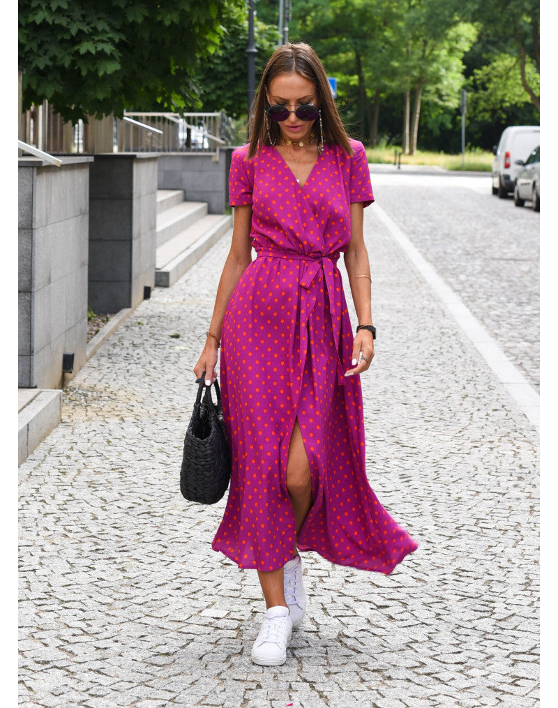 Yasmine | Vestido V-Cuello Elegante