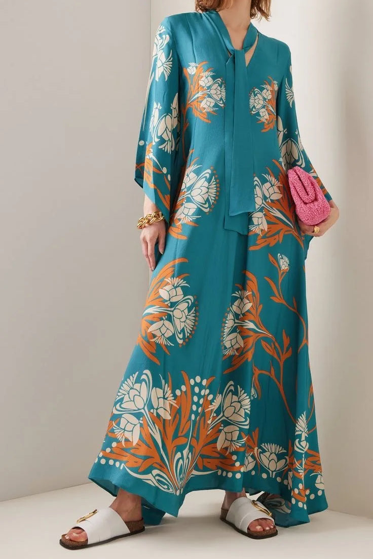 Vestido Maxi Floral Sculpted Elegance™