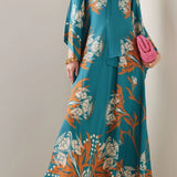 Vestido Maxi Floral Sculpted Elegance™
