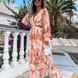 Vestido Maxi con Escote en V Amélie