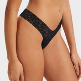 Tangas sin costuras con cintura baja y encaje (paquete de 3)