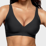 Sujetador push-up sin aros, sin costuras y con escote en V profundo