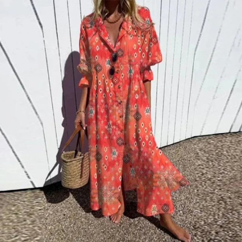 Grace™ - Vestido Maxi Boho de Lujo