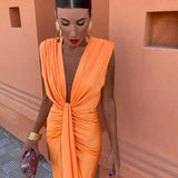 Moriah - Vestido Maxi Plisado Elegante