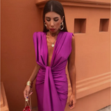 Moriah - Vestido Maxi Plisado Elegante