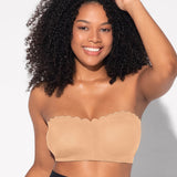 Yack Saint® Sujetador sin tirantes con cierre delantero y estampado de leopardo