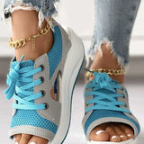 Pink® | Orthopedic muffin sandals with cutout and laces