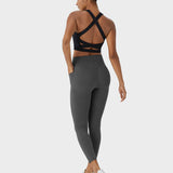 Mallas de entrenamiento con control abdominal, elevación de glúteos y bolsillos