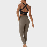 Mallas de entrenamiento con control abdominal, elevación de glúteos y bolsillos