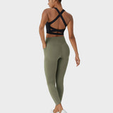Mallas de entrenamiento con control abdominal, elevación de glúteos y bolsillos