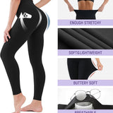 Mallas de entrenamiento con control abdominal, elevación de glúteos y bolsillos
