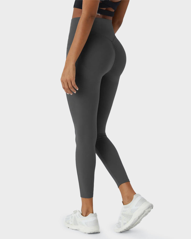 Mallas de entrenamiento con control abdominal, elevación de glúteos y bolsillos