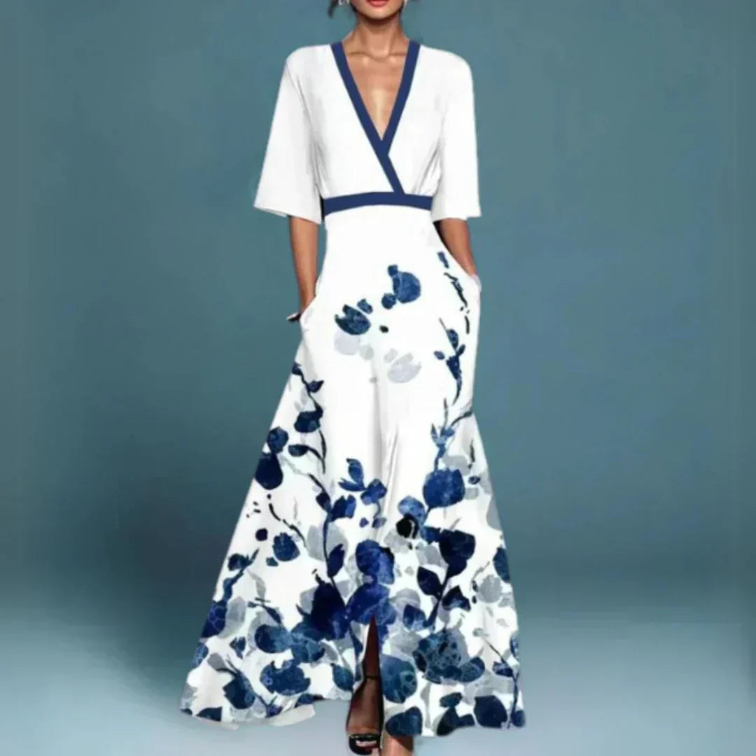 Ruby - Vestido Elegante con Patrón Floral