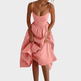 Carmencita Vestido Con Tirantes Finos