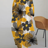 Vida - Vestido Floral de Cuello Redondo Suave y Chic