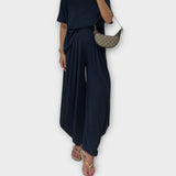 Conjunto Completo Casual de Top y Pantalones Largos