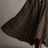 Guti | Vestido largo camisero a cuadros