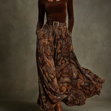 Candelaria | Conjunto vintage y falda maxi