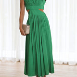 Quincy | Vestido Midi con Corte y Bolsillos