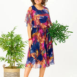 AYALA | VESTIDO DE CHIFFON CÓMODO TALLA PLUS