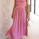Quincy | Vestido Midi con Corte y Bolsillos
