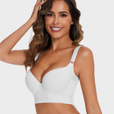 Yack Saint® Sujetador push-up con espalda alisadora – Blanco
