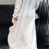 Conjunto de Top y Pantalones de Manga Larga con Dobladillo Irregular