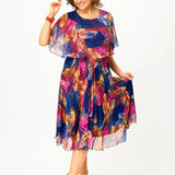 AYALA | VESTIDO DE CHIFFON CÓMODO TALLA PLUS