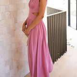 Quincy | Vestido Midi con Corte y Bolsillos