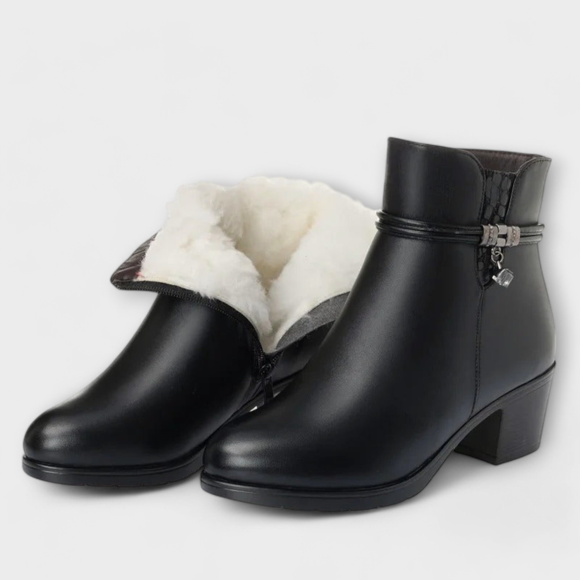 Armanda - Botines de Invierno con Piel