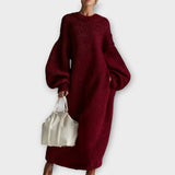 Vestido Maxi de Punto Oversized y Confortable