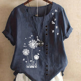 Hermione – Blusa con Estampado de Diente de León