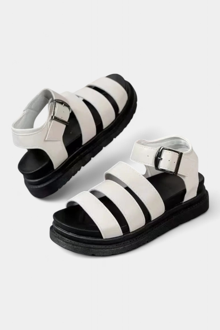 Renes Sandalias de Plataforma para Mujer con Múltiples Correas