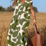 Sarinya - Vestido Impreso Con Escote en V