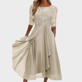 Gabhi Vestido Midi Con Detalles De Encaje