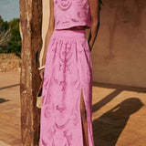 Romy | Conjunto en Encaje Rosa Moise