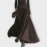 Vestido Maxi Elegante con Cuello Alto