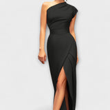 Axa - Elegante Vestido Maxi Asimétrico de Noche