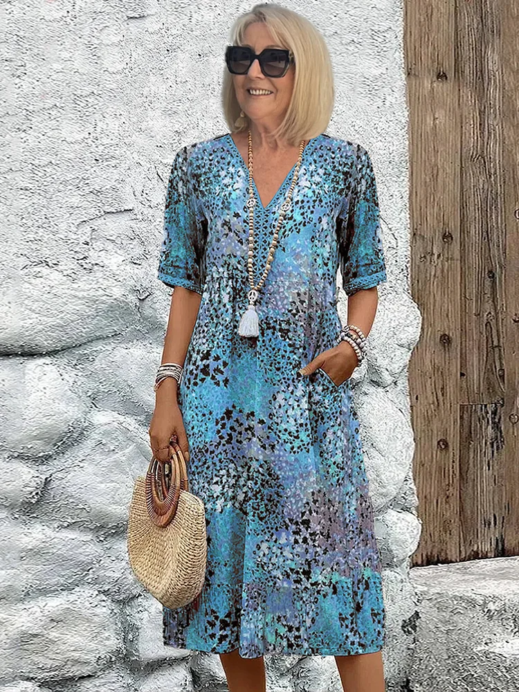 Layla™ - Vestido Midi Vibrante