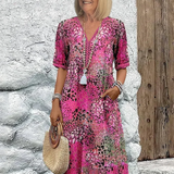 Layla™ - Vestido Midi Vibrante