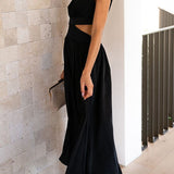 Quincy | Vestido Midi con Corte y Bolsillos