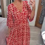 Hazel | Vestido Midi de Corte Geométrico