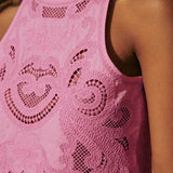 Romy | Conjunto en Encaje Rosa Moise