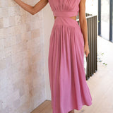 Quincy | Vestido Midi con Corte y Bolsillos