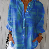 Feline | Blusa a Rayas Azules