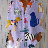 Firenze | Blusa con Perros Juguetones