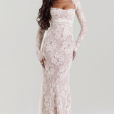 CELESTE - Vestido Maxi de Encaje